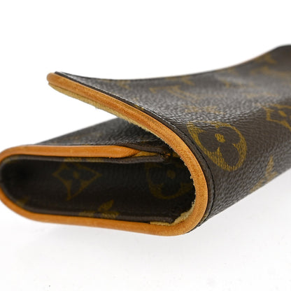 Louis Vuitton Twin Canvas, Brown, Canvas, Clutch