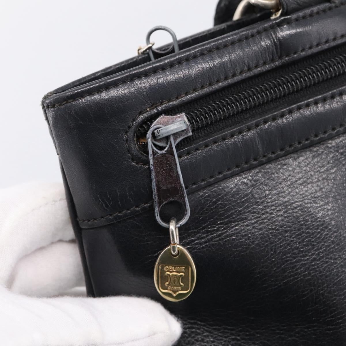 Celine Tote Leather, Black, Leather, Tote Bag