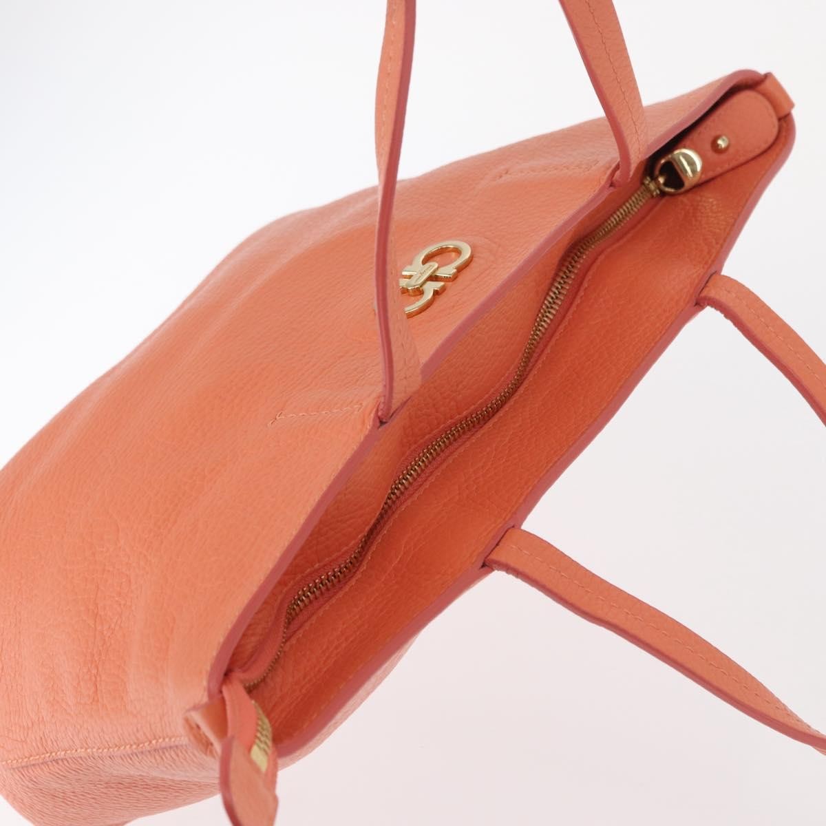 Salvatore Ferragamo Gancini Leather, Pink, Leather, Handbag