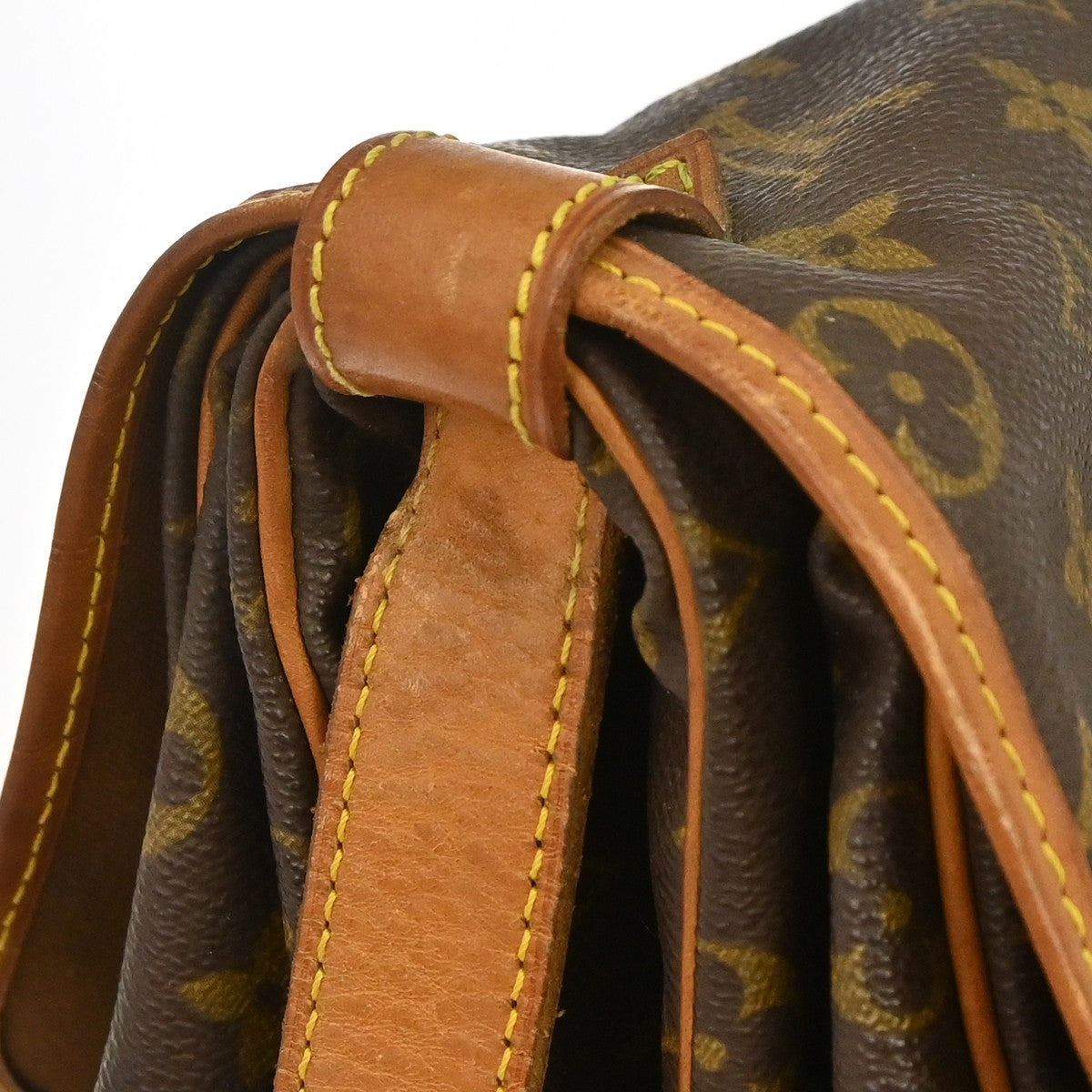 Louis Vuitton Saumur Monogram, Brown, Canvas, Shoulder Bag