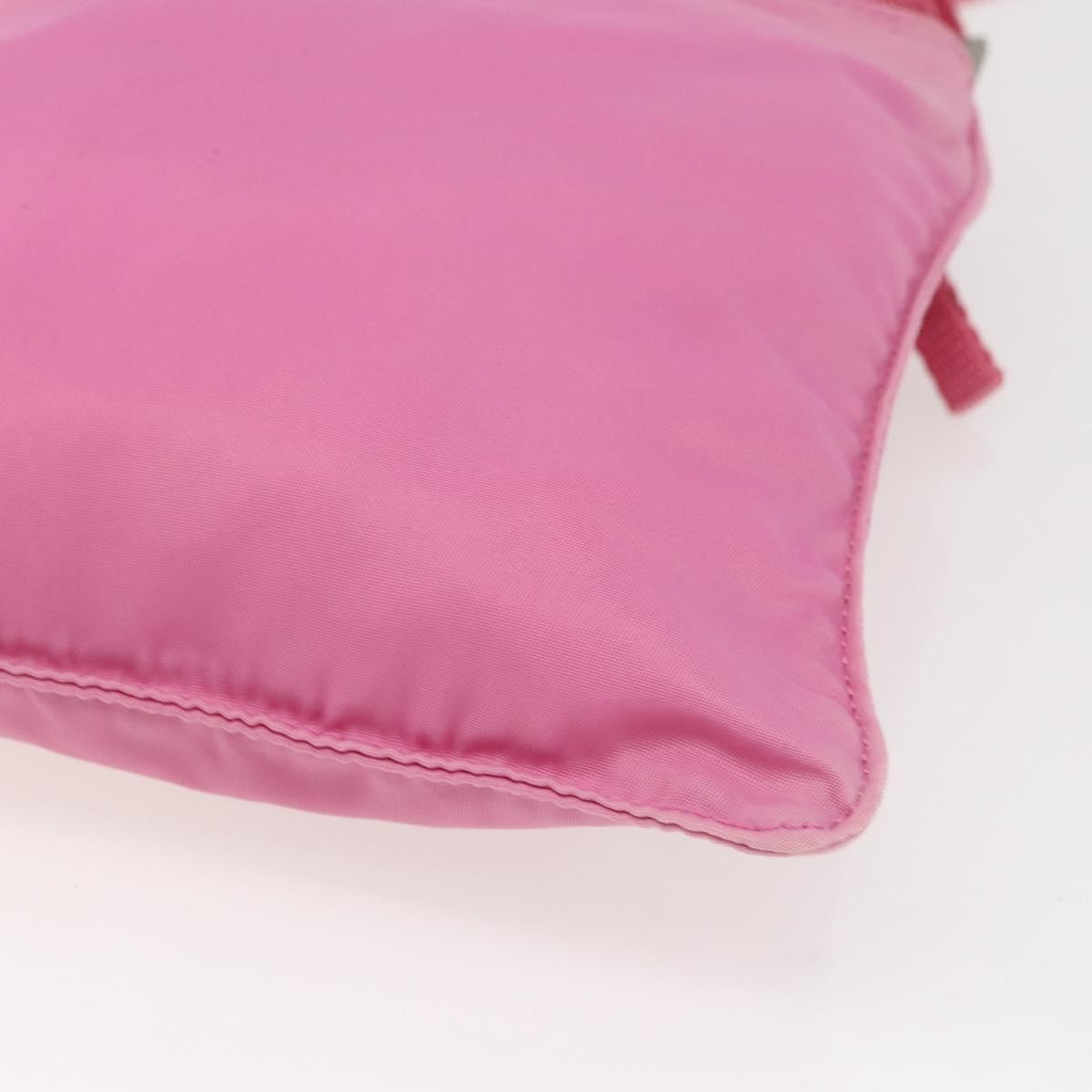 Prada Front Pocket Messenger Tessuto, Pink, Nylon, Shoulder Bag