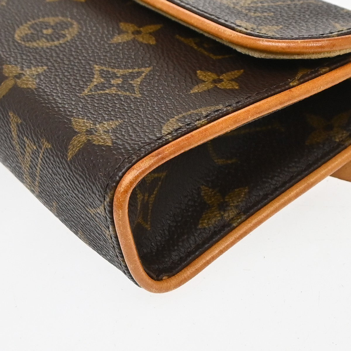 Louis Vuitton Florentine Pochette Monogram Canvas, Brown, Canvas, Clutch