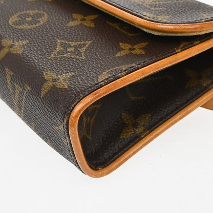 Louis Vuitton Florentine Pochette Monogram Canvas, Brown, Canvas, Clutch