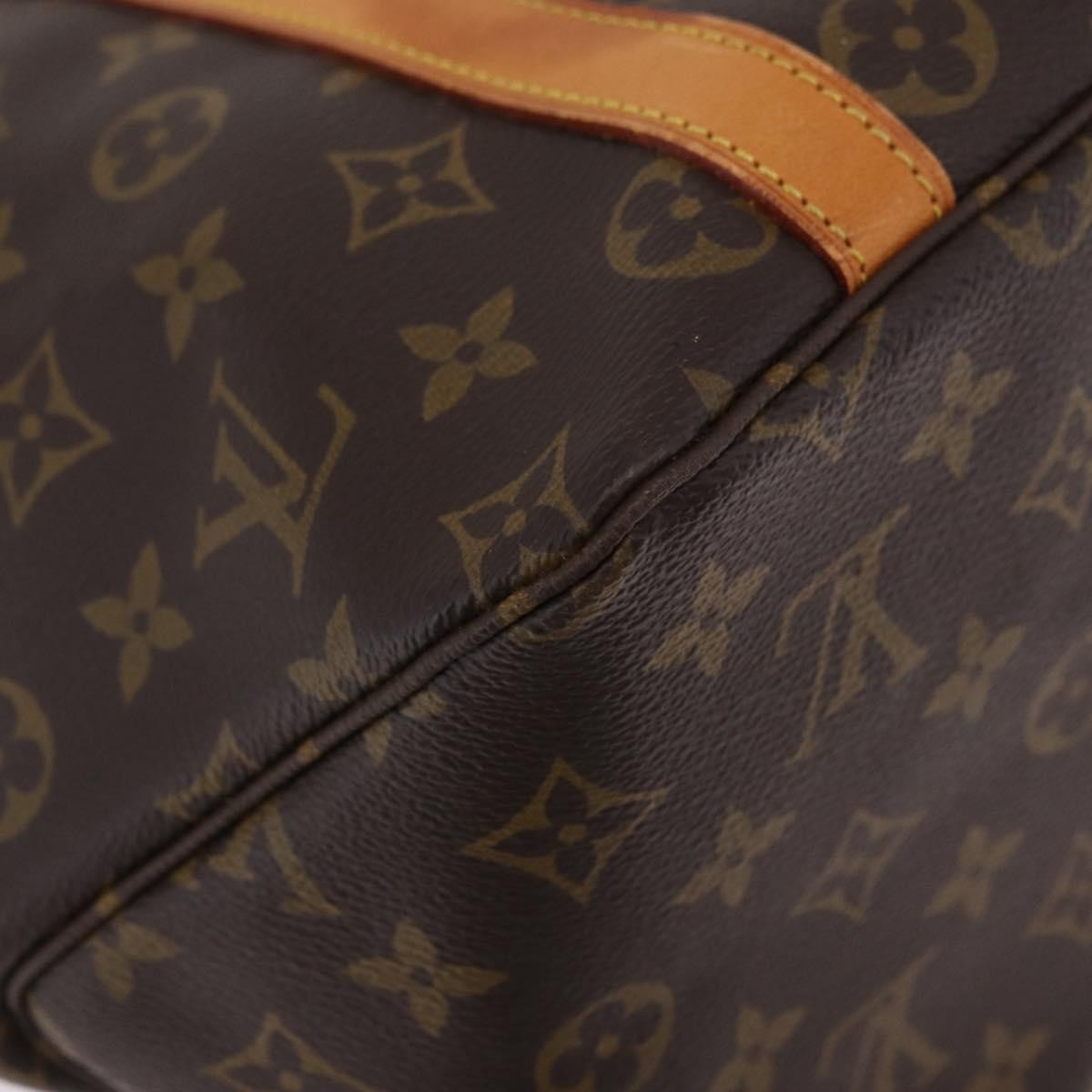 Louis Vuitton Shopping Sac Monogram Canvas, Brown, Canvas, Handbag