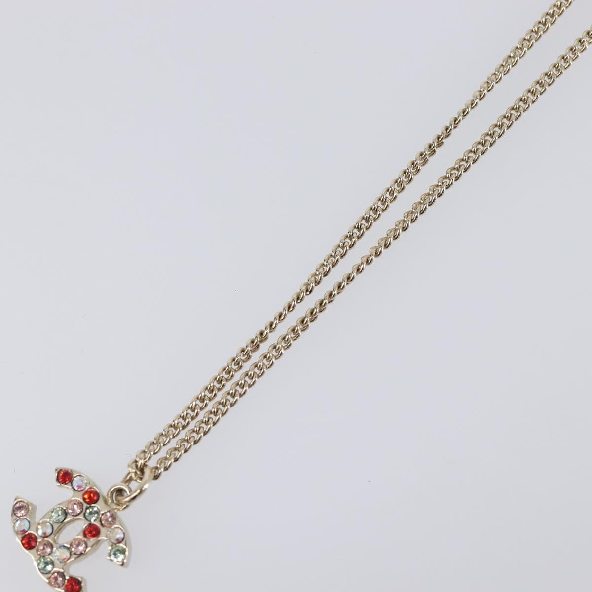 Chanel Rainbow CC Pendant Metal and Crystals, Multicolour, Metal, Necklace