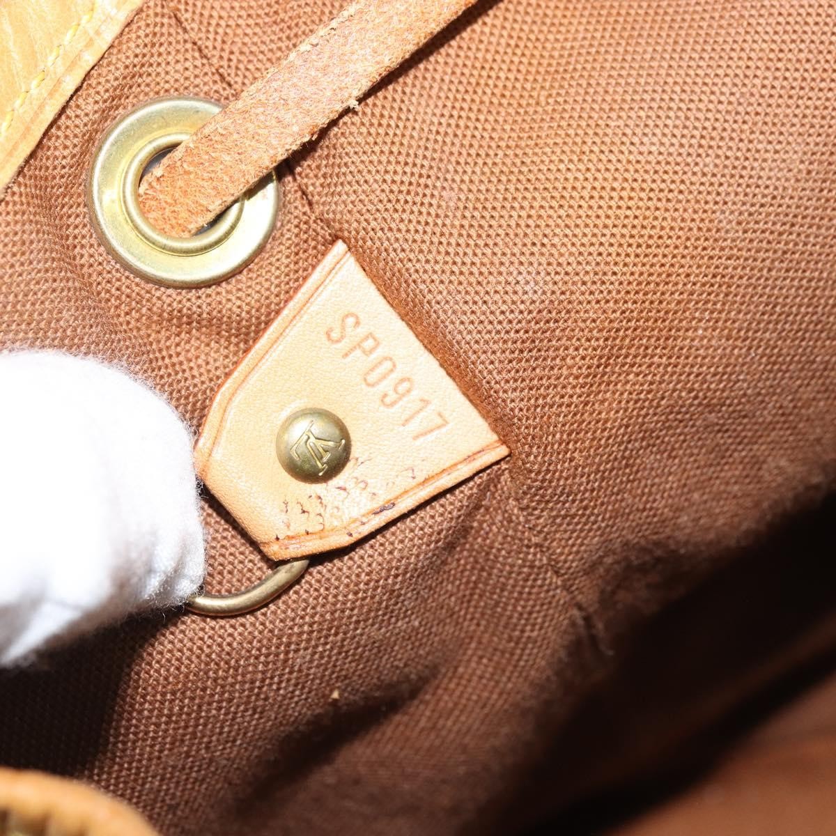 Louis Vuitton Vintage Montsouris Monogram Canvas, Brown, Canvas, Backpack