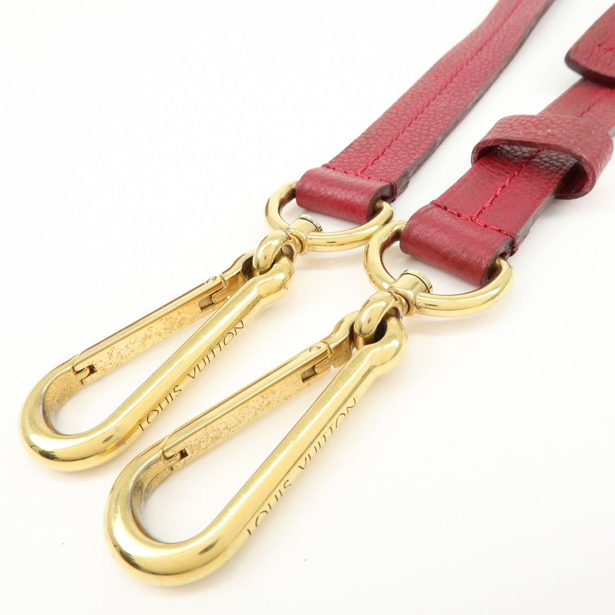 Louis Vuitton Speedy Bandouliere Monogram Empreinte Leather, Red, Leather, Handbag