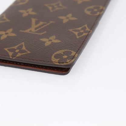 Louis Vuitton Porte Valeurs Checkbook Monogram Canvas, Brown, Canvas, Wallet