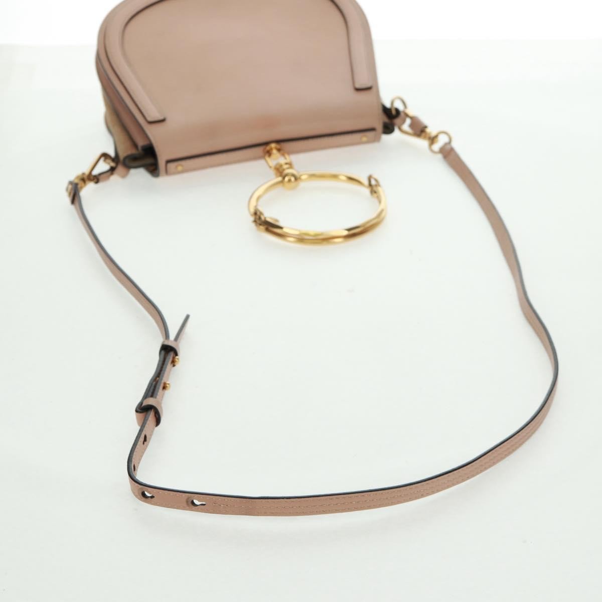 Chloe Nile Leather, Pink, Leather, Handbag