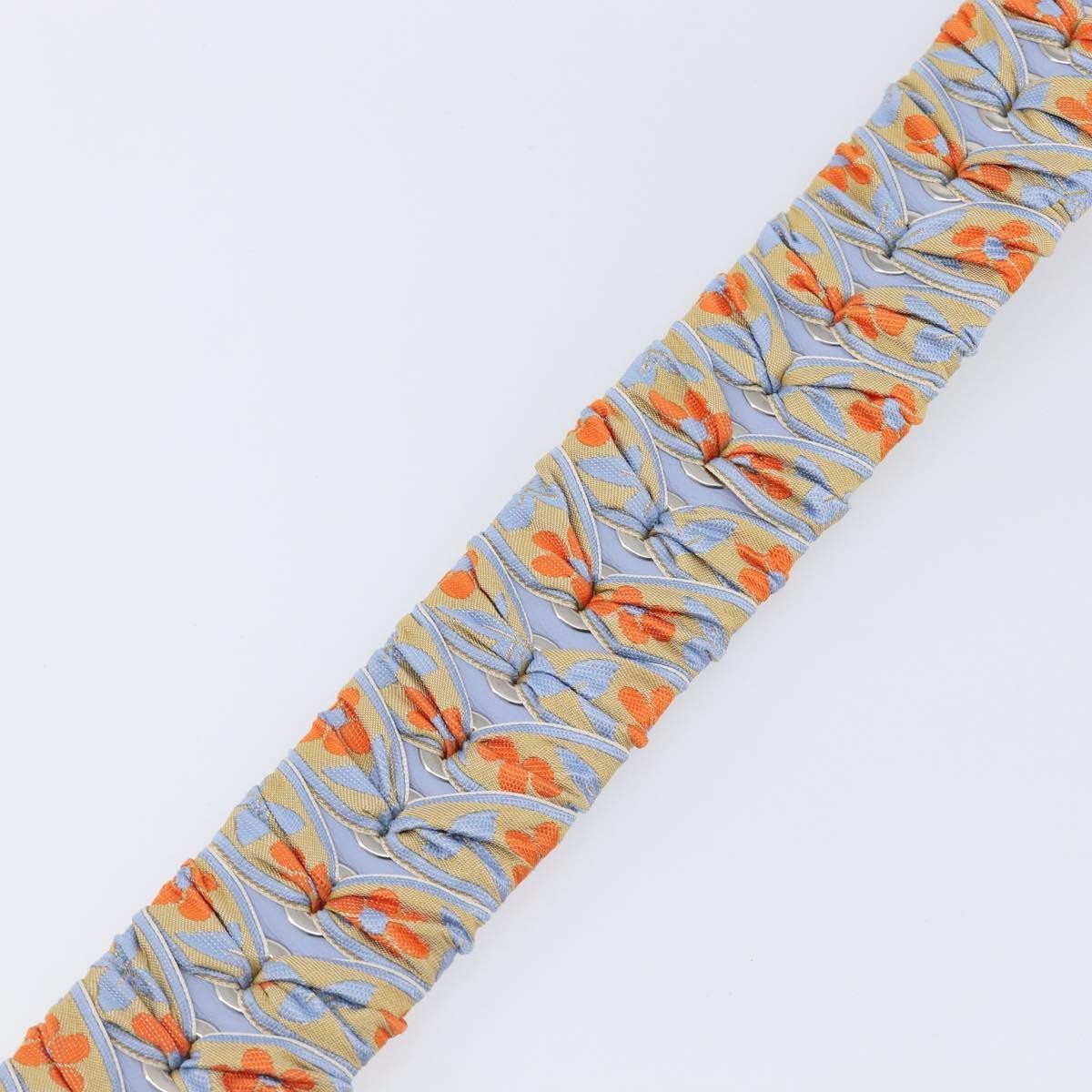 Fendi Bow Mini Strap You Short Shoulder Strap Leather with Ribbon Whipstitch, Blue, Leather, Straps
