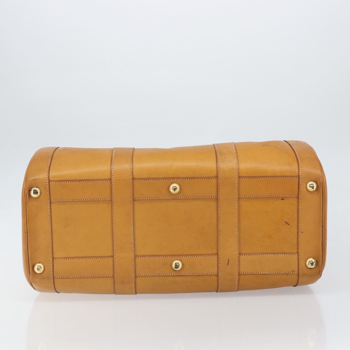 Hermes Vintage Convertible Boston Leather, Brown, Leather, Travel Bag