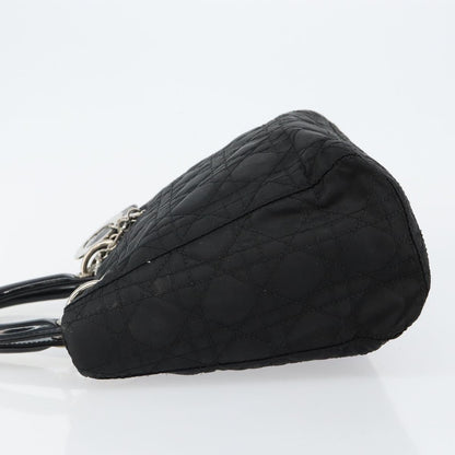 Christian Dior Vintage Lady Dior Bag Cannage Quilt Nylon, BLACK, NYLON, Handbag