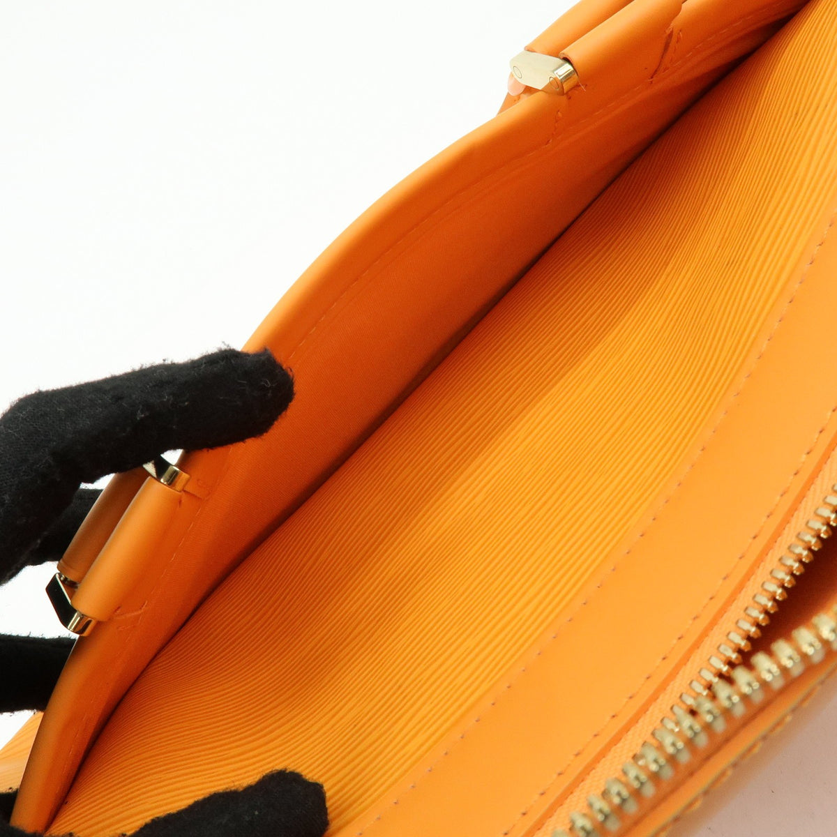 Louis Vuitton Dhanura Epi Leather, Orange, Leather, Handbag