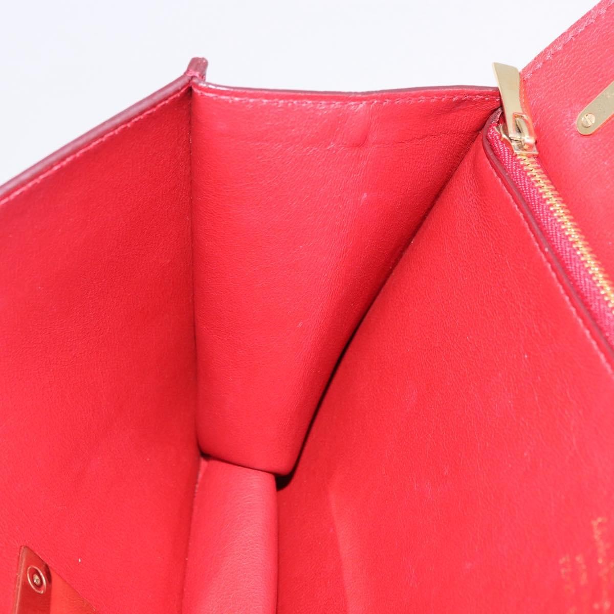 Salvatore Ferragamo Aileen Leather, Burgundy, Leather, Shoulder Bag