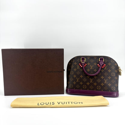 Louis Vuitton Alma Limited Edition Totem Monogram Canvas with Leather, Multicolour, Canvas, Handbag