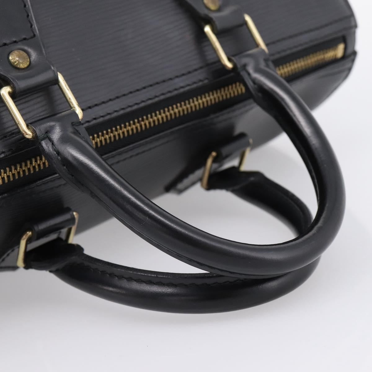 Louis Vuitton Speedy Epi Leather, Black, Leather, Handbag