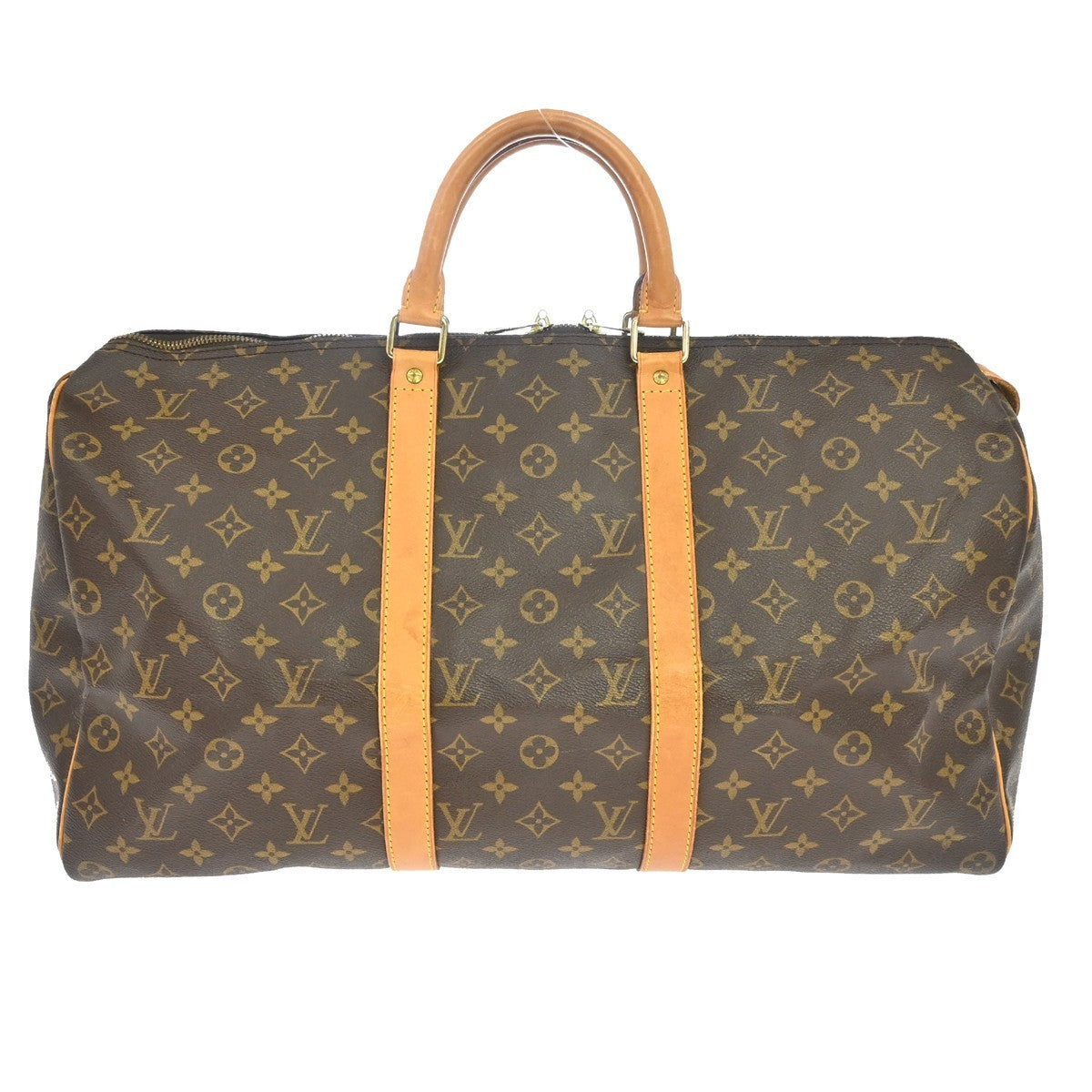Louis Vuitton Keepall Monogram, Brown, Canvas, Travel Bag