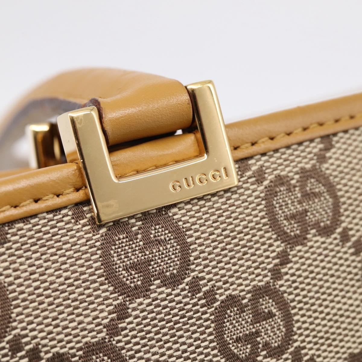 Gucci Jackie GG Canvas, Brown, Canvas, Tote Bag