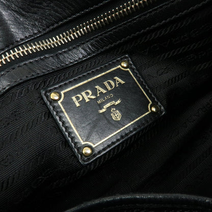 Prada Gaufre Convertible Nappa Leather, Black, Leather, Tote Bag