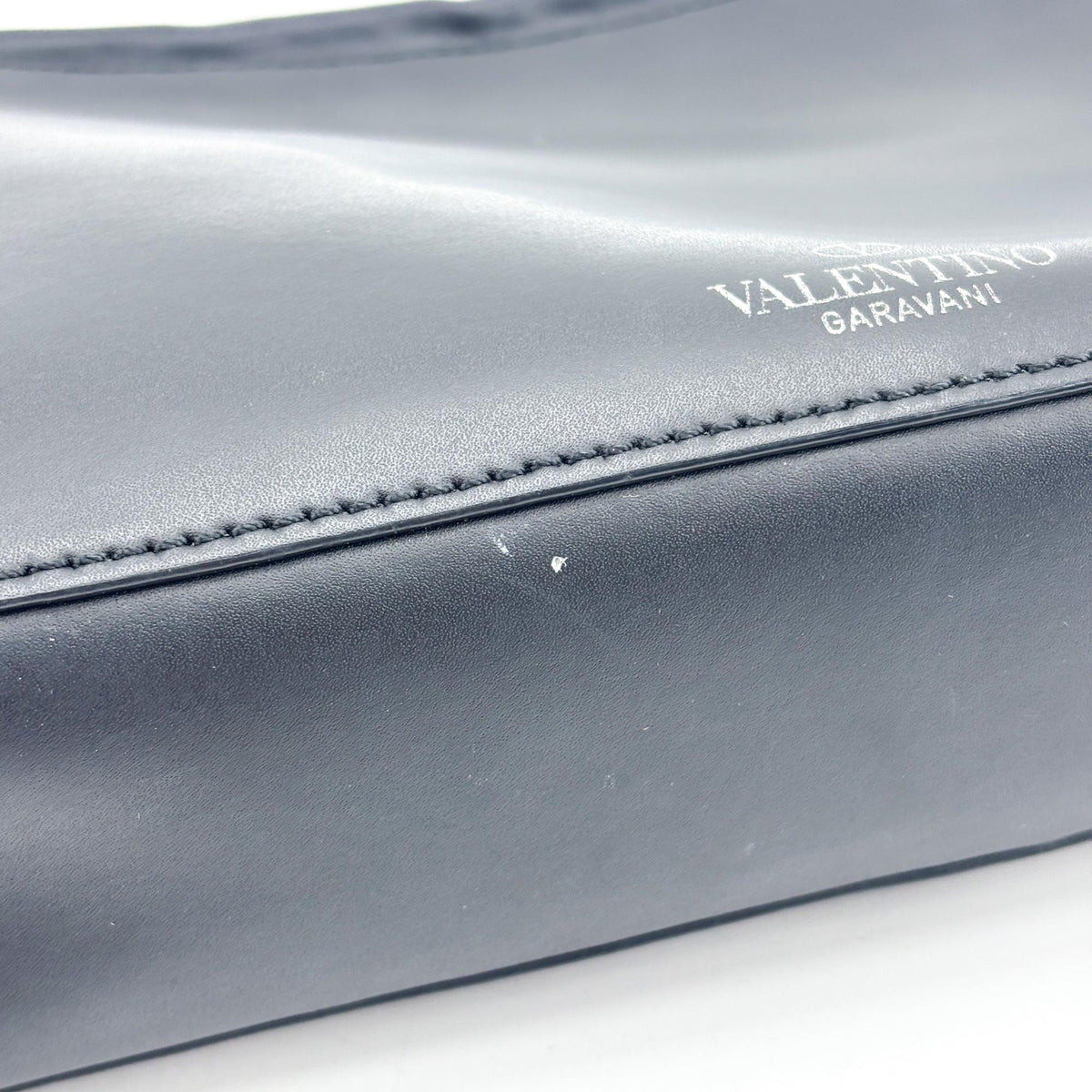 Valentino Garavani VLTN Camera Leather, Black, Calfskin, Crossbody Bag