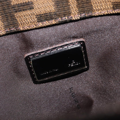 Fendi Vintage Pocket Zucca Canvas, Brown, Canvas, Shoulder Bag