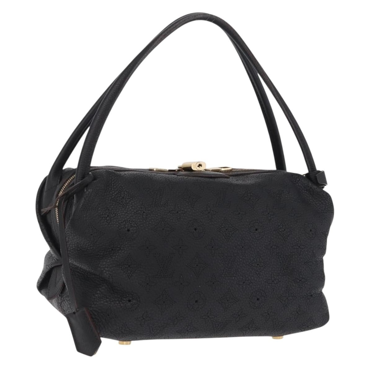Louis Vuitton Galatea Mahina Leather, Black, Leather, Handbag