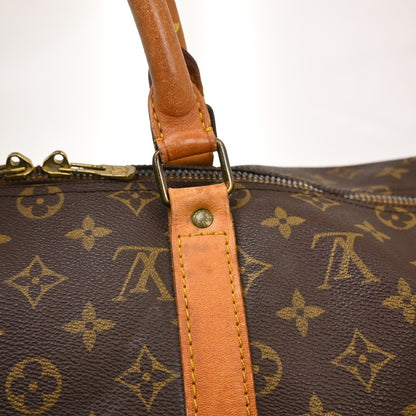 Louis Vuitton Keepall Canvas, Brown, Canvas, Travel Bag
