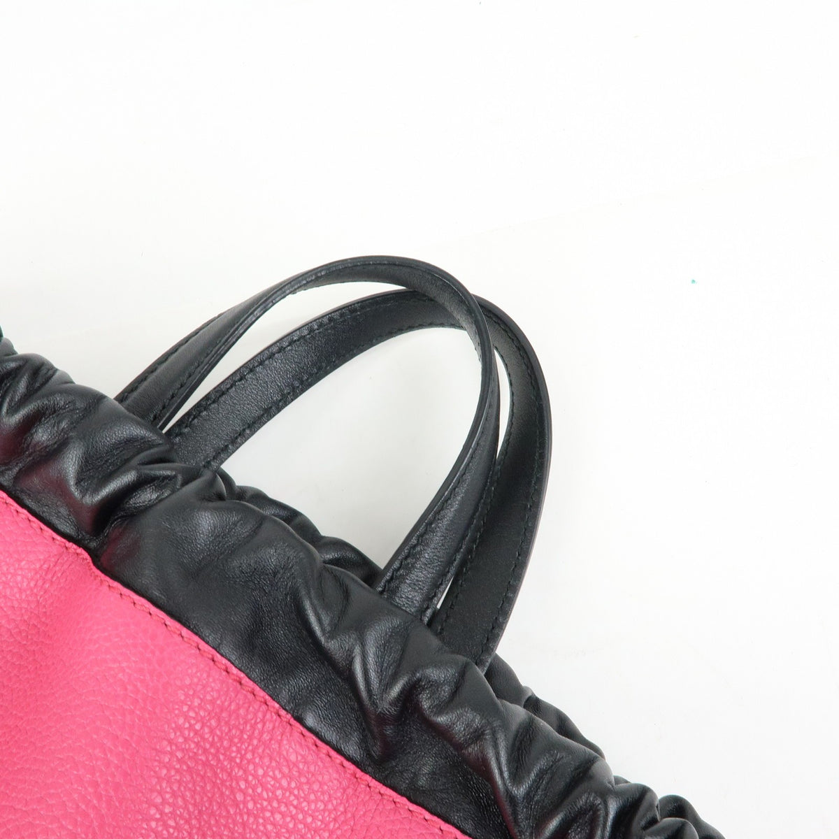 Gucci Logo Drawstring Printed Leather, Pink, Leather, Backpack