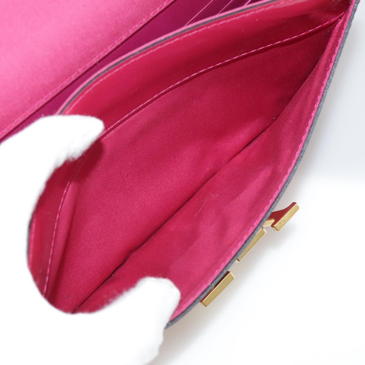 Louis Vuitton Louise Clutch Patent, Pink, Patent Leather, Clutch