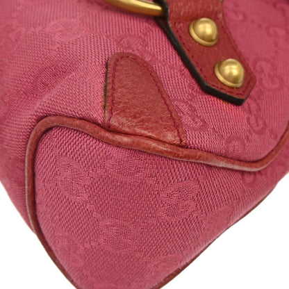 Gucci Horsebit Web Flap GG Canvas and leather, Pink, Canvas, Shoulder Bag