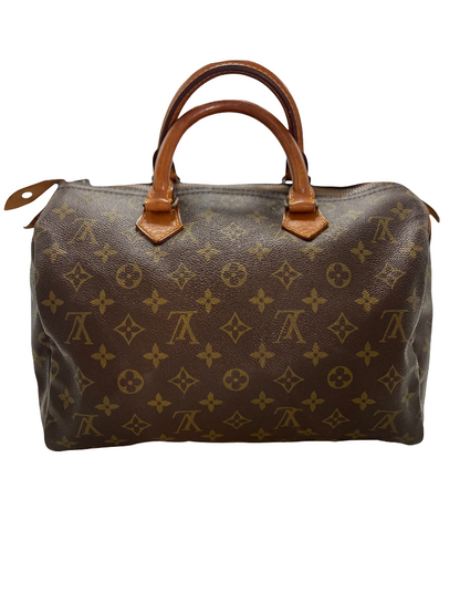 Louis Vuitton Speedy Monogram Canvas, Brown, Canvas, Handbag