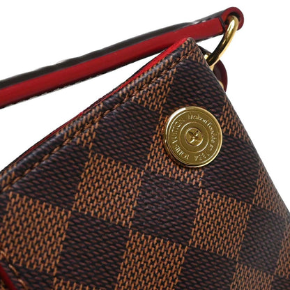 Louis Vuitton Caissa Hobo Damier with Leather, Brown, Canvas, Shoulder Bag