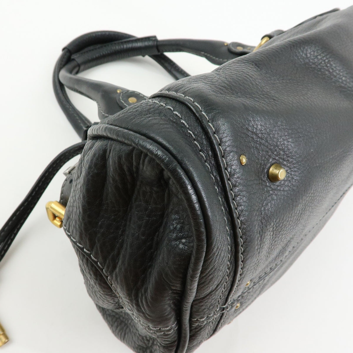 Chloe Paddington Body Leather, Black, Leather, Handbag