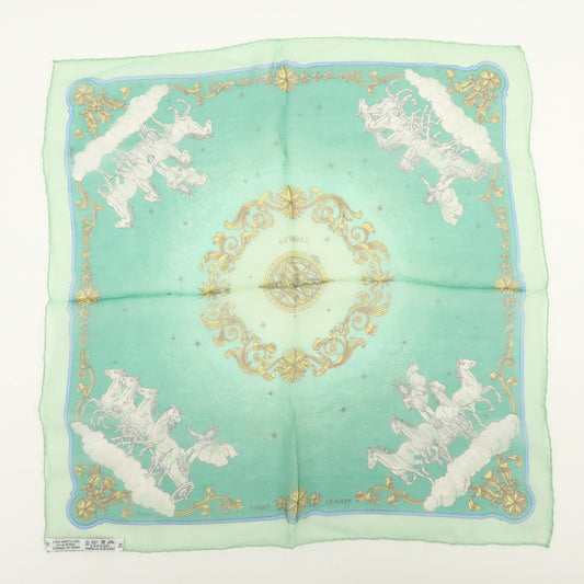 Hermes Carré 40 Silk, Green, Silk, Scarf