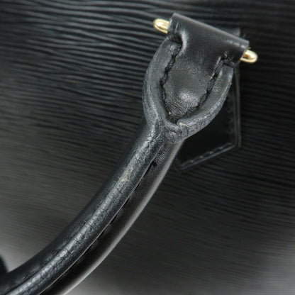 Louis Vuitton Alma Epi Leather, Black, Leather, Handbag