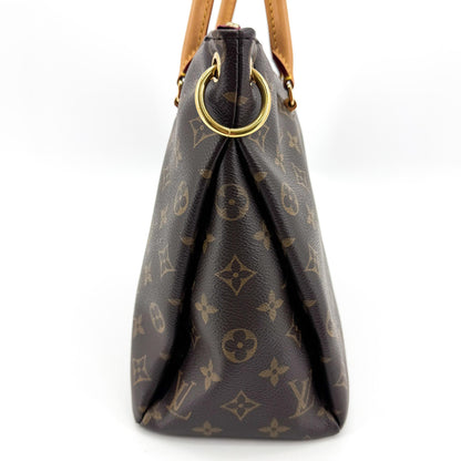 Louis Vuitton Pallas Shopper Monogram Canvas and Calfskin, Brown, Canvas, Tote Bag