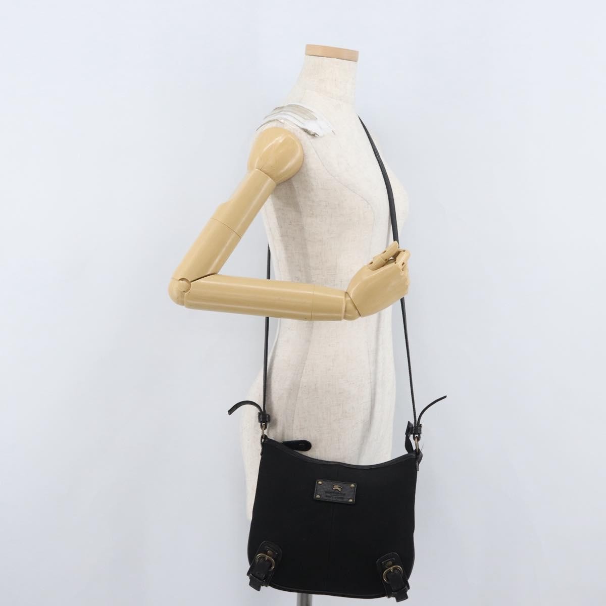 Burberry Blue Label Canvas, Black, Canvas, Shoulder Bag