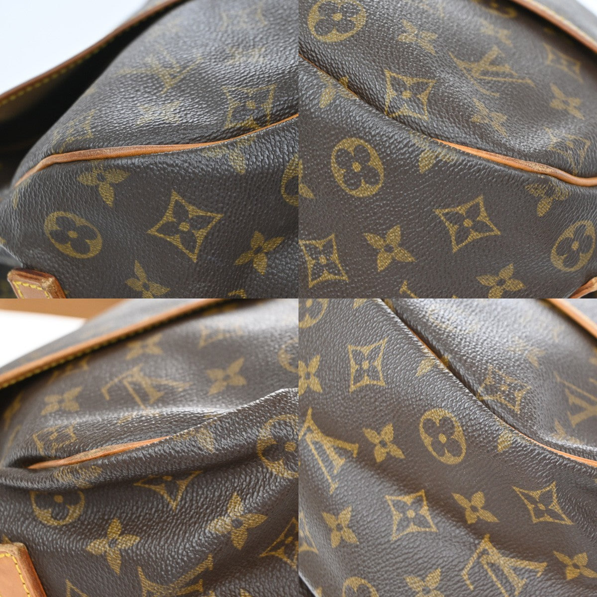 Louis Vuitton Saumur Monogram, Brown, Canvas, Shoulder Bag