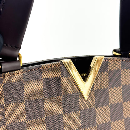 Louis Vuitton Kensington Bowling Damier, Brown, Canvas, Handbag