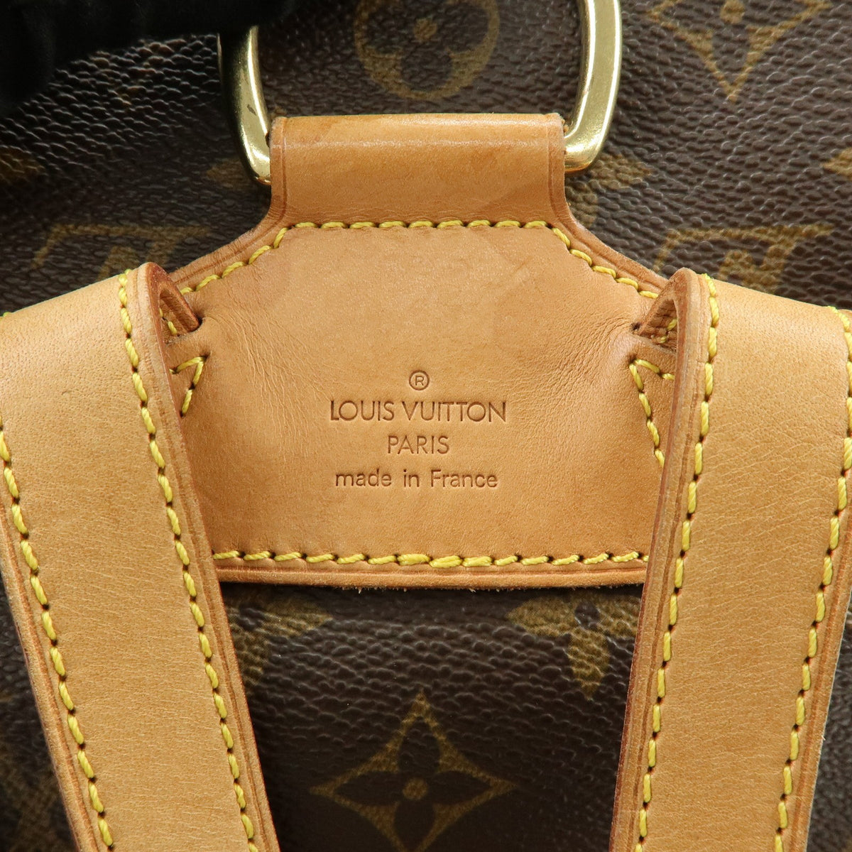 Louis Vuitton Vintage Montsouris Monogram Canvas, Brown, Canvas, Backpack