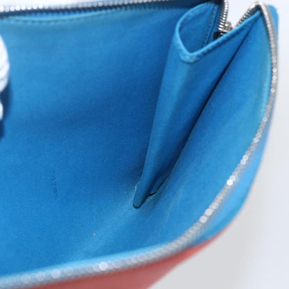 Fendi Monster Clutch Leather, Blue, Leather, Clutch