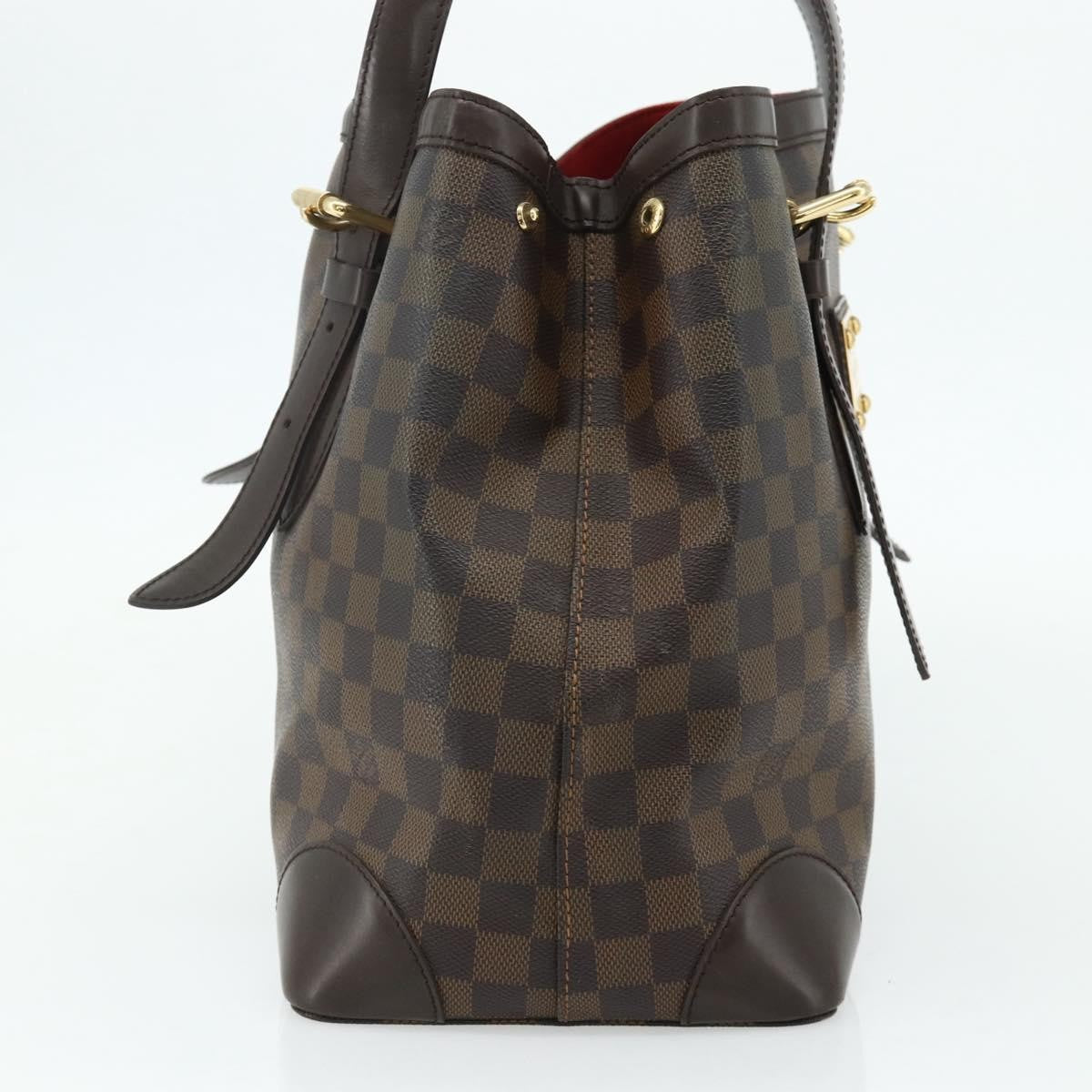 Louis Vuitton Hampstead Damier, Brown, Canvas, Tote Bag