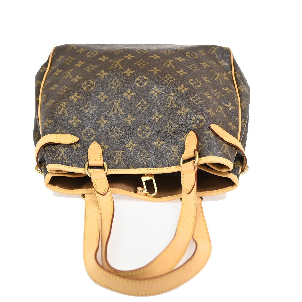 Louis Vuitton Batignolles Monogram Canvas, Brown, Leather, Tote Bag