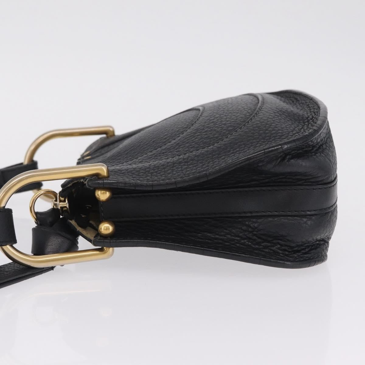 Chloe Hayley Hobo Leather, Black, Leather, Shoulder Bag