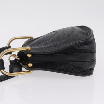 Chloe Hayley Hobo Leather, Black, Leather, Shoulder Bag