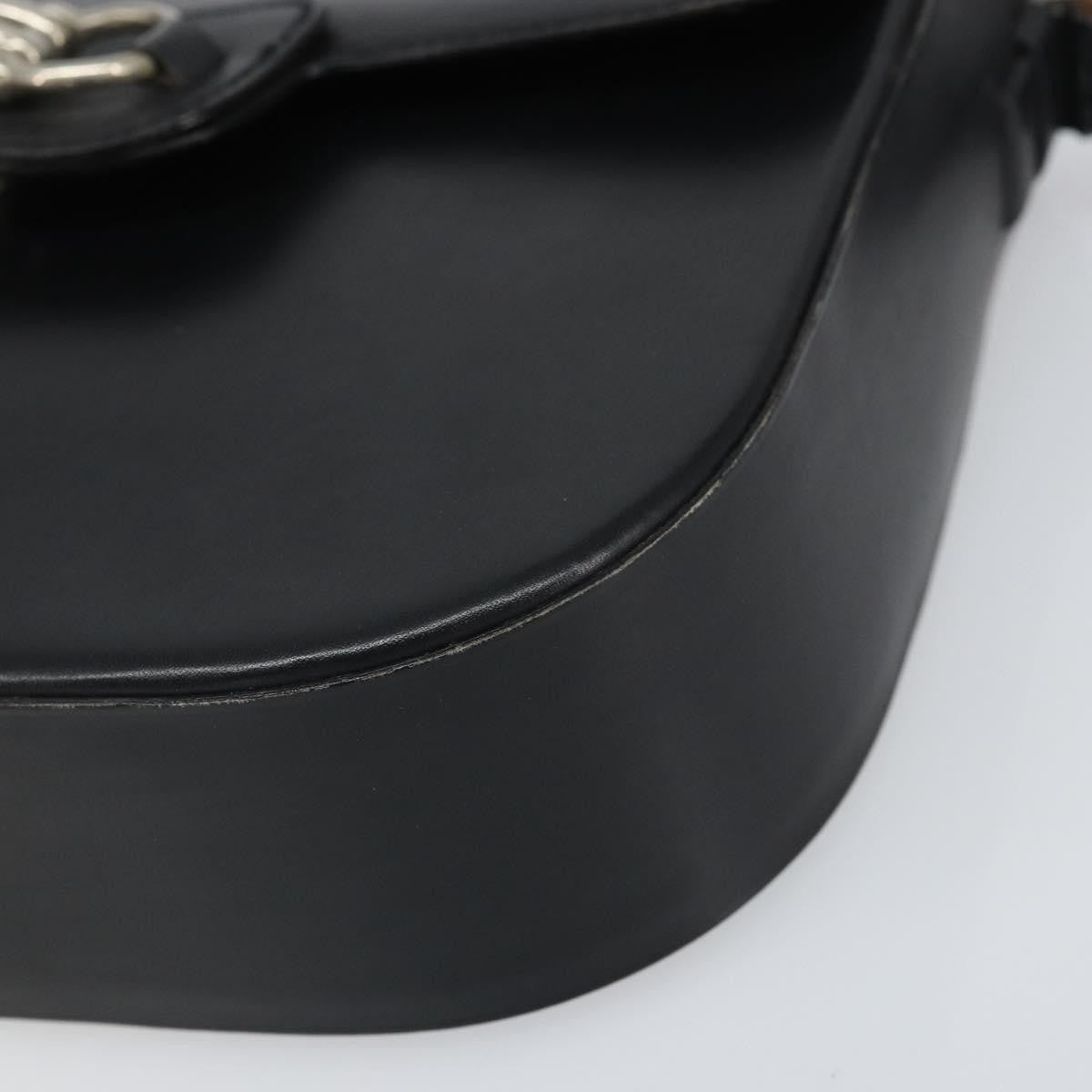 Christian Dior Shoulder Leather, Black, Leather, Shoulder Bag