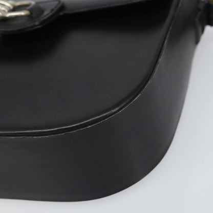 Christian Dior Shoulder Leather, Black, Leather, Shoulder Bag