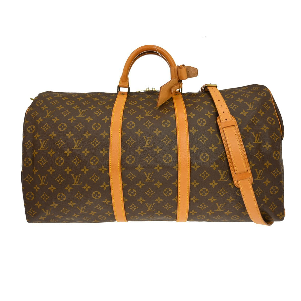 Louis Vuitton Keepall Monogram, Brown, Canvas, Travel Bag