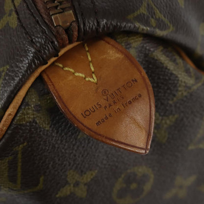 Louis Vuitton Speedy Handbag Monogram Canvas, BROWN, CANVAS, Handbag