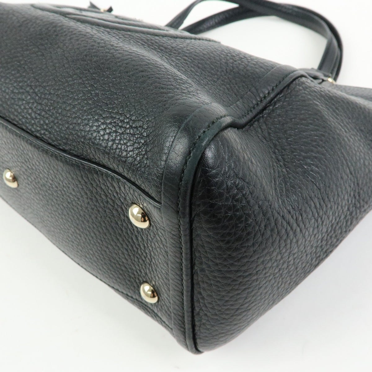 Gucci Soho Convertible Top Handle Leather, Black, Leather, Handbag